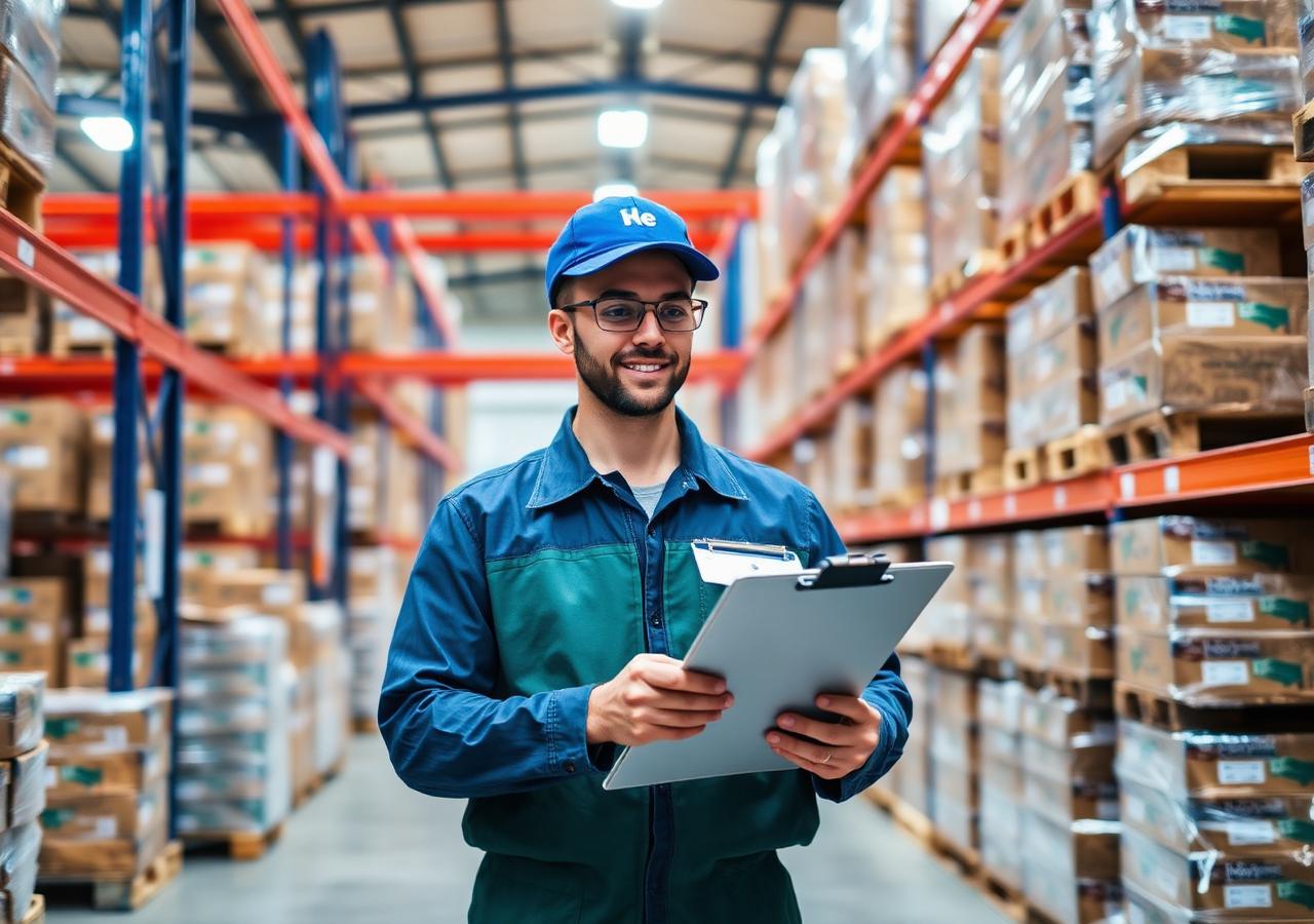 Wholesale grocery cases being prepared for despatch